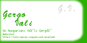 gergo vali business card